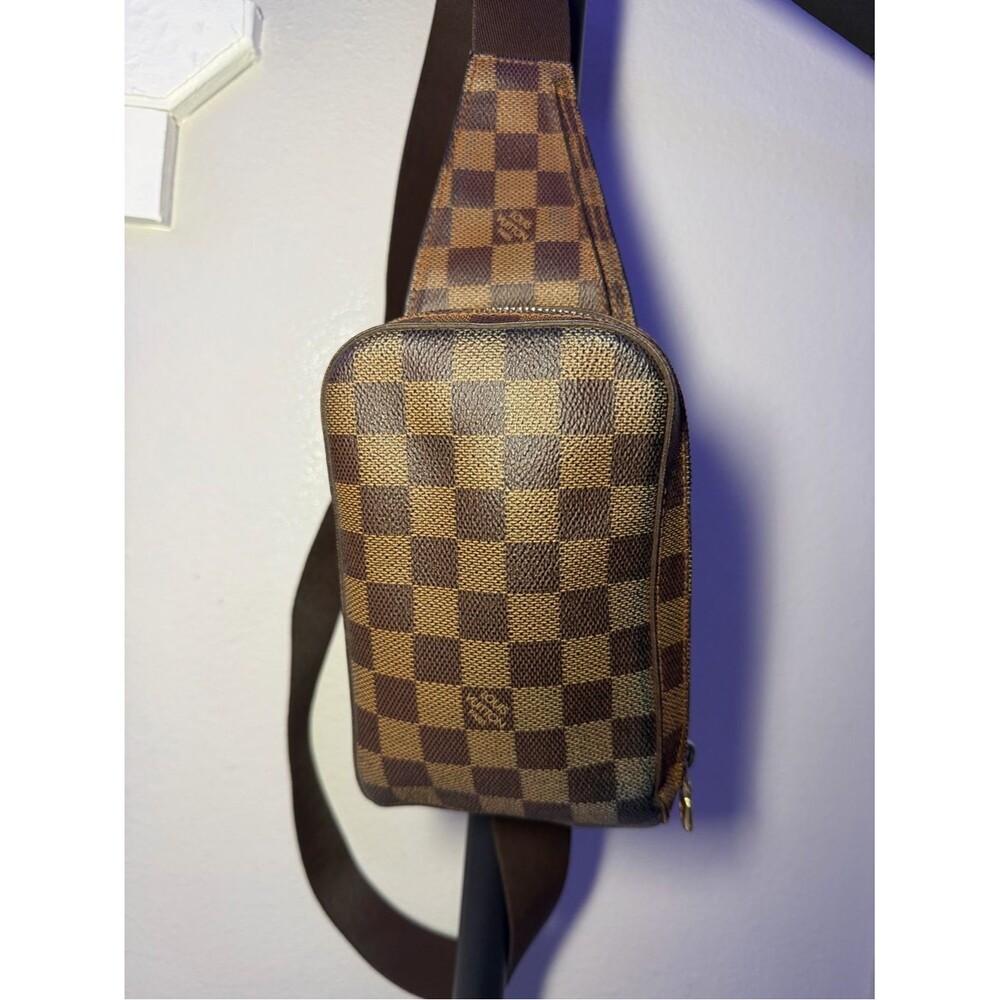 Louis Vuitton Damier Ebene Geronimo Small Crossbody/Belt Bag with COA